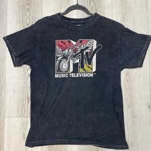 MTV Biker Logo Graphic Tee